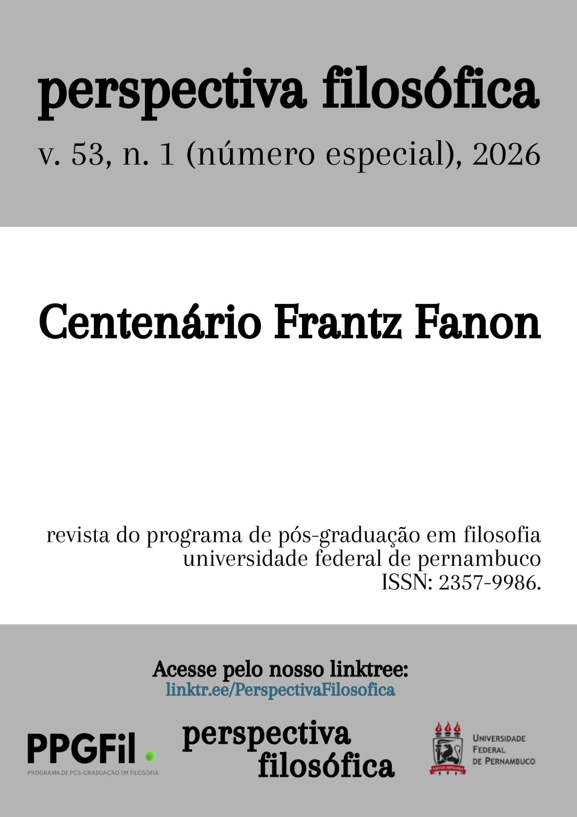 					Visualizar v. 53 n. 1 (2026): Número Especial: Centenário Franz Fanon
				